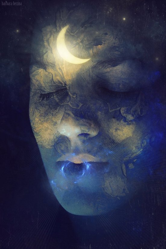 en la noche de luna creciente